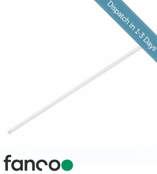 Fanco Extension Downrod 90cm for Sanctuary, Eco Style no light and Breeze AC ceiling fans - White